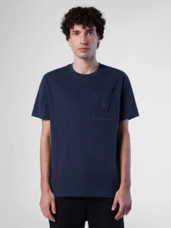 T-shirt With Chest Pocket -North Sails Apparel hi res 692847 0802 msfront1