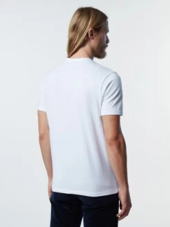T-shirt With Logo Patch -North Sails Apparel hi res 692901 0101 msback1