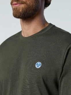 Long-sleeved T-shirt With Logo Patch -North Sails Apparel hi res 692902 0437 det2