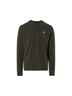Long-sleeved T-shirt With Logo Patch -North Sails Apparel hi res 692902 0437 psfront1