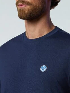 Long-sleeved T-shirt With Logo Patch -North Sails Apparel hi res 692902 0802 det2