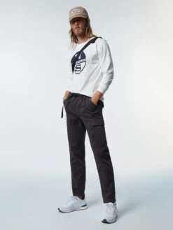 Long-sleeved T-shirt With Logo Print 26 Long-sleeved T-shirt With Logo Print -North Sails Apparel hi res 692904 0105 det1