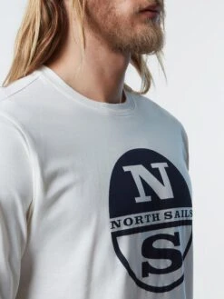Long-sleeved T-shirt With Logo Print 27 Long-sleeved T-shirt With Logo Print -North Sails Apparel hi res 692904 0105 det2