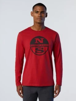 Long-sleeved T-shirt With Logo Print 28 Long-sleeved T-shirt With Logo Print -North Sails Apparel hi res 692904 0237 msfront1