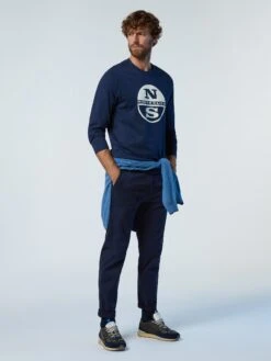 Long-sleeved T-shirt With Logo Print 37 Long-sleeved T-shirt With Logo Print -North Sails Apparel hi res 692904 0802 det1