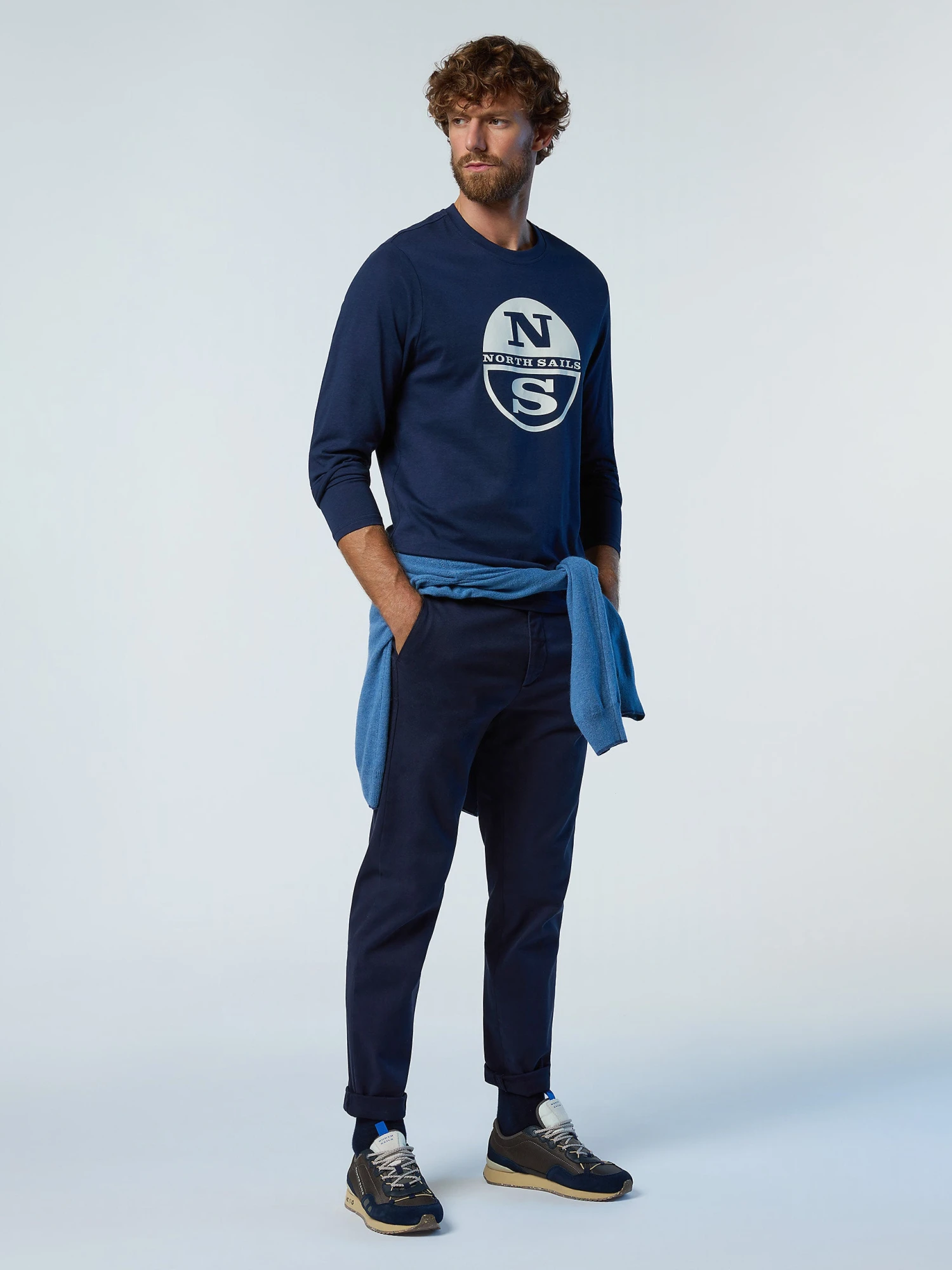 Long-sleeved T-shirt With Logo Print 18 Long-sleeved T-shirt With Logo Print - Image 16