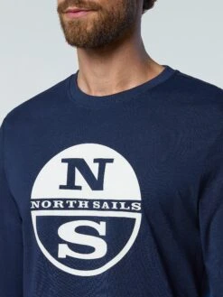 Long-sleeved T-shirt With Logo Print 38 Long-sleeved T-shirt With Logo Print -North Sails Apparel hi res 692904 0802 det2