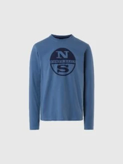 Long-sleeved T-shirt With Logo Print 41 Long-sleeved T-shirt With Logo Print -North Sails Apparel hi res 692904 0825 psfront1