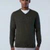 V-neck Sweater With Logo