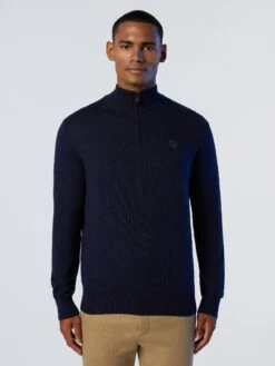 Half-zipper Sweater With Logo 22 Half-zipper Sweater With Logo -North Sails Apparel hi res 699855 0802 msfront1