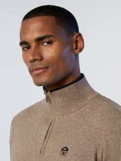 Eco Cashmere Half-zipper Sweater 20 Eco Cashmere Half-zipper Sweater -North Sails Apparel hi res 699861 0335 det2