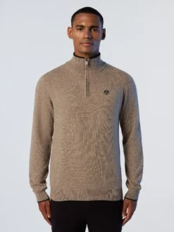 Eco Cashmere Half-zipper Sweater