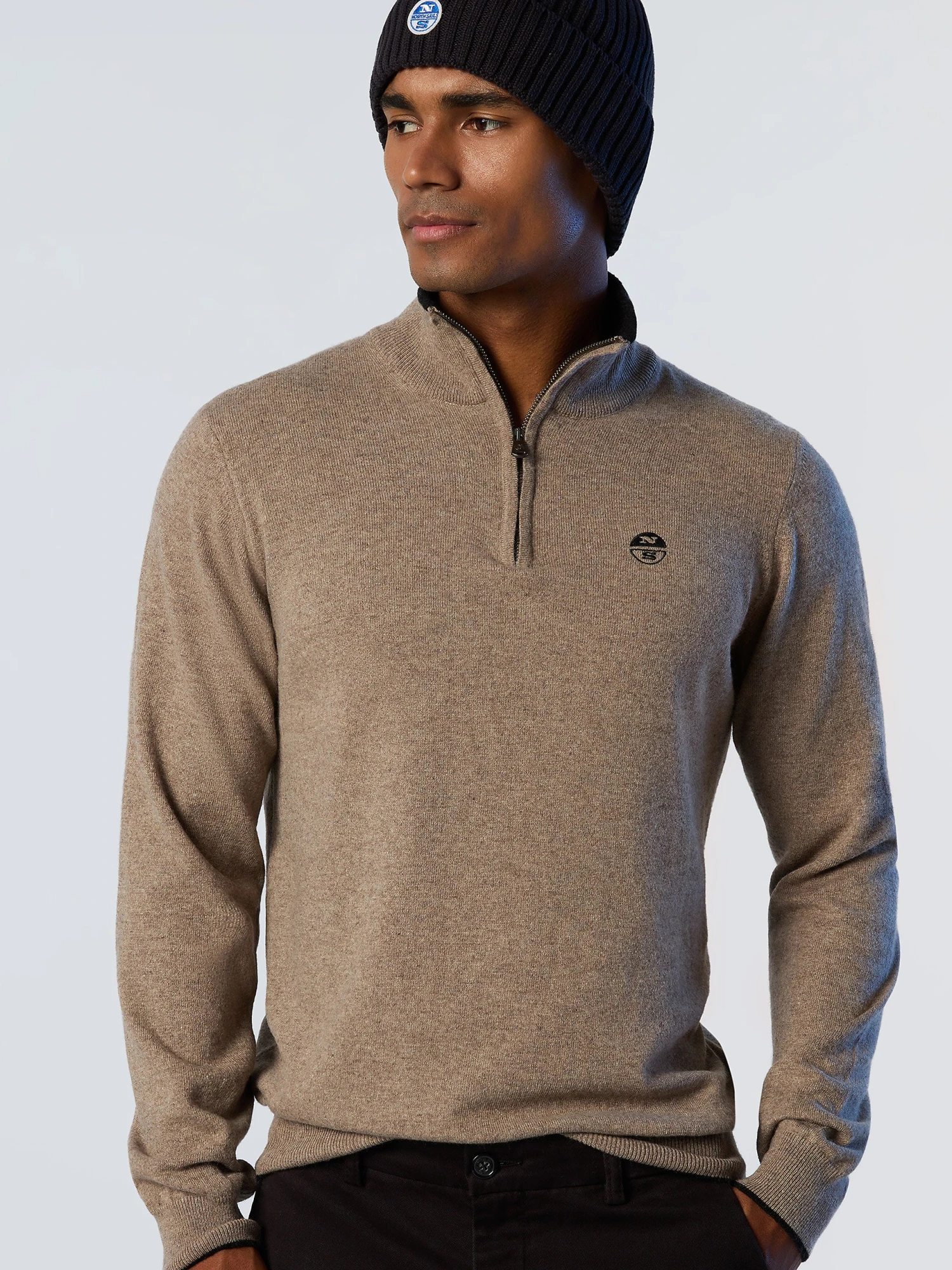 Eco Cashmere Half-zipper Sweater 4 Eco Cashmere Half-zipper Sweater - Image 2