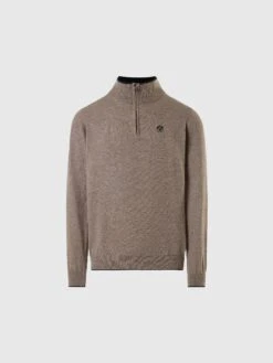 Eco Cashmere Half-zipper Sweater 18 Eco Cashmere Half-zipper Sweater -North Sails Apparel hi res 699861 0335 psfront1