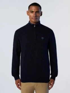 Eco Cashmere Half-zipper Sweater 26 Eco Cashmere Half-zipper Sweater -North Sails Apparel hi res 699861 0802 msfront1