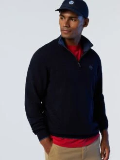 Eco Cashmere Half-zipper Sweater 27 Eco Cashmere Half-zipper Sweater -North Sails Apparel hi res 699861 0802 msfront2
