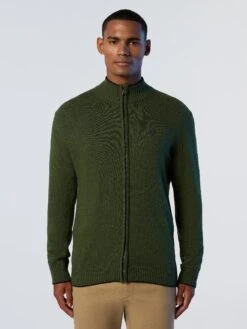 Full-zipper Cashmere Sweater