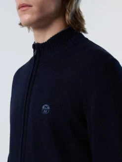 Full-zipper Cashmere Sweater -North Sails Apparel hi res 699864 0802 det2