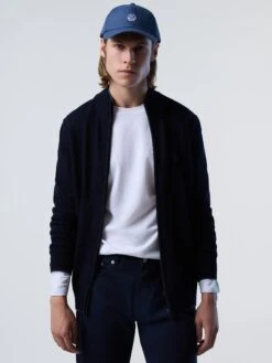 Full-zipper Cashmere Sweater -North Sails Apparel hi res 699864 0802 msfront2