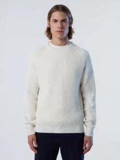 Ribbed Crew-neck Sweater