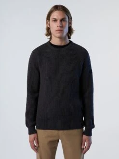 Ribbed Crew-neck Sweater 35 Ribbed Crew-neck Sweater -North Sails Apparel hi res 699867 0952 msfront1