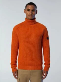 Ribbed Turtle-neck Sweater -North Sails Apparel hi res 699871 0326 msfront1
