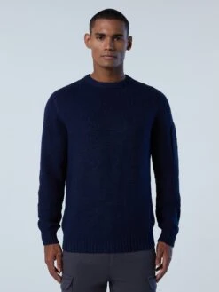 Contrast Rib Crewneck