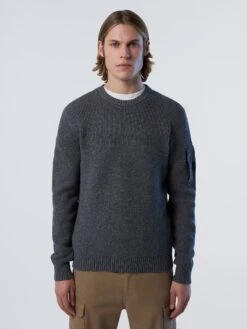 Contrast Rib Crewneck -North Sails Apparel hi res 699872 0935 msfront1