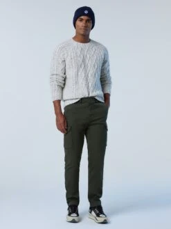 Cable-knit Sweater -North Sails Apparel hi res 699882 0105 det1