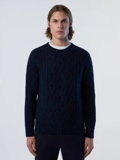 Cable-knit Sweater -North Sails Apparel hi res 699882 0802 msfront1