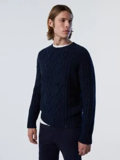 Cable-knit Sweater -North Sails Apparel hi res 699882 0802 msfront2