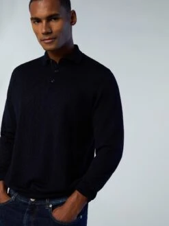 Hydrowool Polo Sweater -North Sails Apparel hi res 699893 0802 msfront2