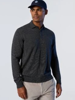 Hydrowool Polo Sweater -North Sails Apparel hi res 699893 0935 msfront2