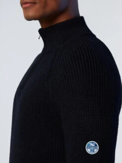 Half-zipper Wool Sweater 23 Half-zipper Wool Sweater -North Sails Apparel hi res 699898 0802 det3