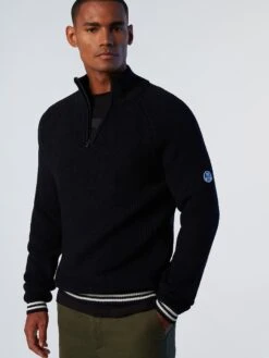Half-zipper Wool Sweater 19 Half-zipper Wool Sweater -North Sails Apparel hi res 699898 0802 msfront2